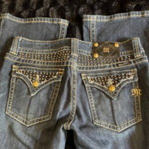 Miss Me Bootcut Jeans with Gold Embellishments